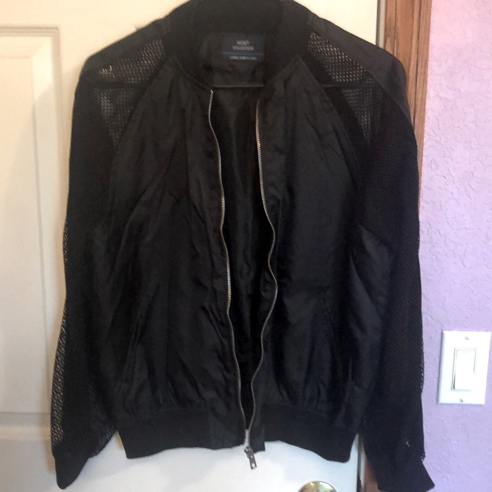 Black Bomber Jacket!